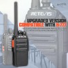 Retevis H-777S Walkie Talkies para adultos, radio de 2 vías de largo alcance, Walkie Talkies con auricular y juego de micrófono,