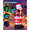 Papá Noel inflable gigante | Decoracion inflabe de papa noel inflable para jardin
