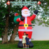 Papá Noel inflable gigante | Decoracion inflabe de papa noel inflable para jardin