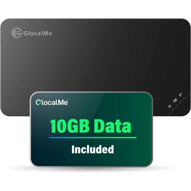 Dispositivo de punto de acceso móvil GlocalMe U3 4G LTE con 10 GB de datos para EE. UU./CA/MX durante 30 días