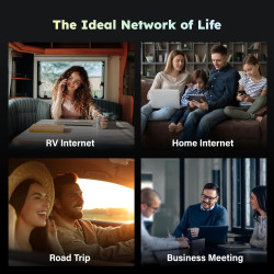 Dispositivo de punto de acceso móvil GlocalMe U3 4G LTE con 10 GB de datos para EE. UU./CA/MX durante 30 días