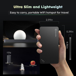 Dispositivo de punto de acceso móvil GlocalMe U3 4G LTE con 10 GB de datos para EE. UU./CA/MX durante 30 días
