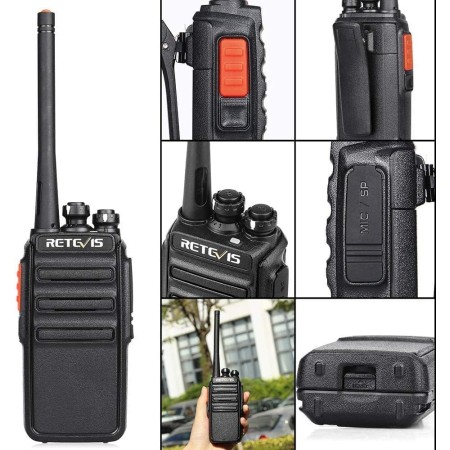 Retevis H-777S Walkie Talkies para adultos, radio de 2 vías de largo alcance, Walkie Talkies con auricular y juego de micrófono,