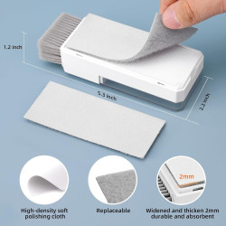 Kit de limpieza de teclado, limpiador de laptop, herramienta de cepillo de limpieza de pantalla de computadora 10 en 1