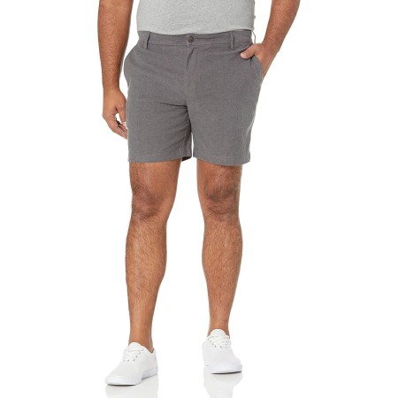 Amazon Essentials Pantalón corto Oxford ajustado de 7 pulgadas para hombre, ligero, cómodo, elástico (anteriormente Goodthreads)