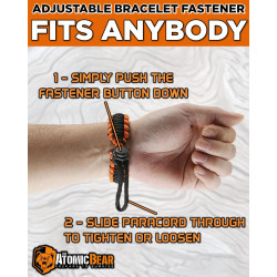 Pulsera de supervivencia | Con compas e iniciador de fuego