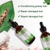 Aceite esencial de romero para el crecimiento del cabello, aceite de romero orgánico 100% puro para cejas y pestañas, nutre el