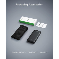 charmast Cargador portátil con cables incorporado