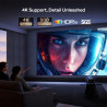Aurzen BOOM Mini Proyector portátil inteligente compatible con Google TV 4K con WiFi y Bluetooth