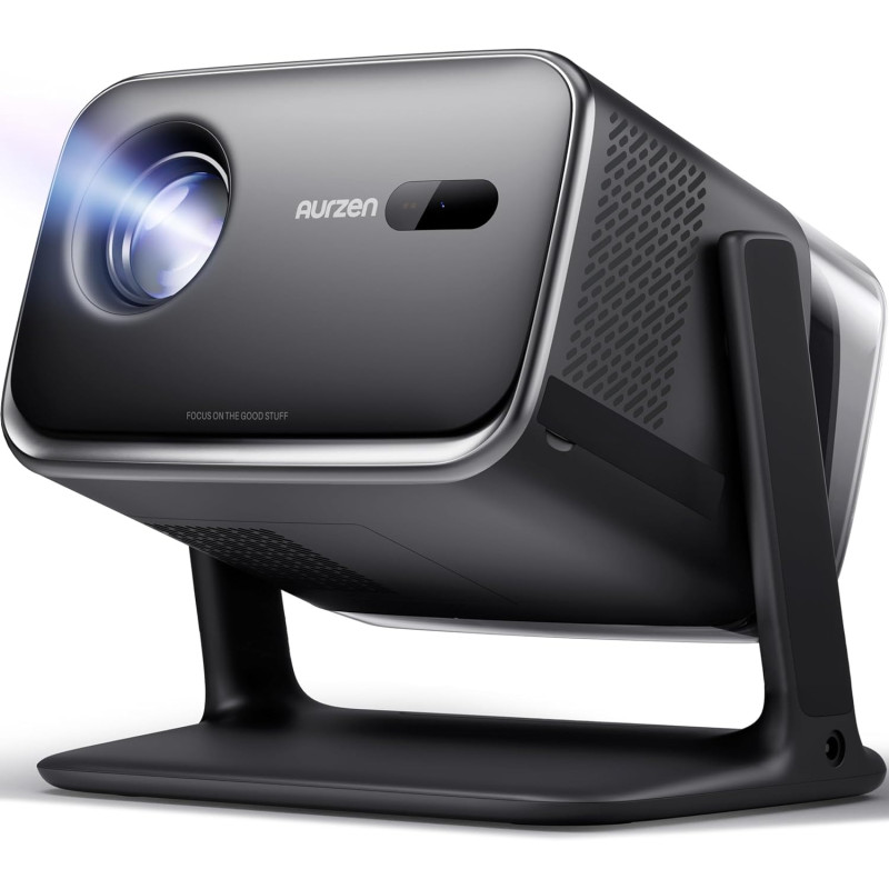 Aurzen BOOM Mini Proyector portátil inteligente compatible con Google TV 4K con WiFi y Bluetooth