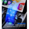 Teeran Adaptador inalámbrico CarPlay 2025 actualizado con cable CarPlay a inalámbrico