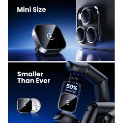 Teeran Adaptador inalámbrico CarPlay 2025 actualizado con cable CarPlay a inalámbrico