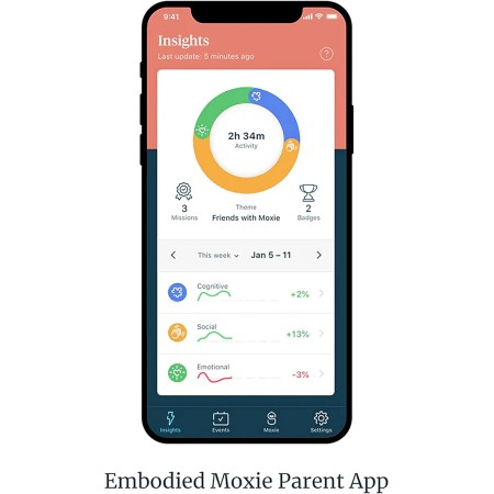 Moxie Robot, robot de aprendizaje conversacional para niños de 5 a 10 años, tecnología de IA impulsada por GPT, aumenta la