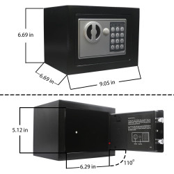 Caja de seguridad digital electrónica con teclado de bloqueo de lujo