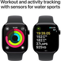 Apple Watch Series 10 (46 mm, GPS) con caja de aluminio negro azabache