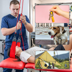 Mosquetón de 6 piezas | Con uso de gancho, clip o sujetador