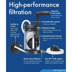 Katadyn Hiker Pro - Filtro de agua | Filtro de agua con bomba de mano manual