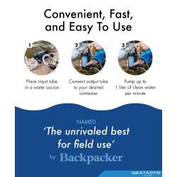 Katadyn Hiker Pro - Filtro de agua | Filtro de agua con bomba de mano manual