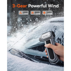 WOLFBOX MF100 - Plumero de aire eléctrico de 150000 RPM Super Power inalámbrico