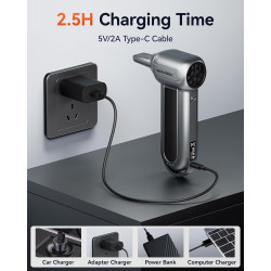 WOLFBOX MF100 - Plumero de aire eléctrico de 150000 RPM Super Power inalámbrico