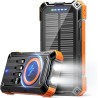 Power Bank 49800mAh Cargador solar inalámbrico | Con carga solar y varios puertos