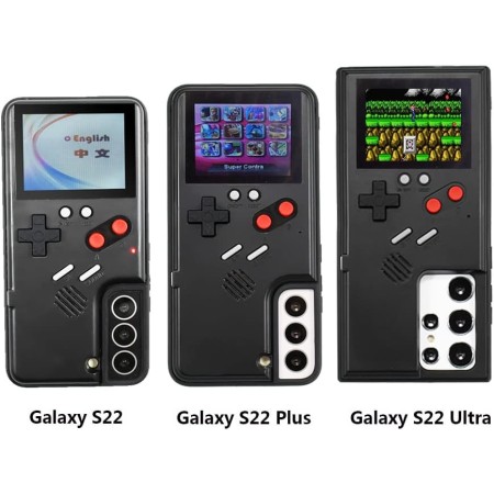 Funda para Samsung Galaxy S22 Ultra con diseño de Gameboy, funda de juegos para Galaxy S22 Ultra, funda de consola de