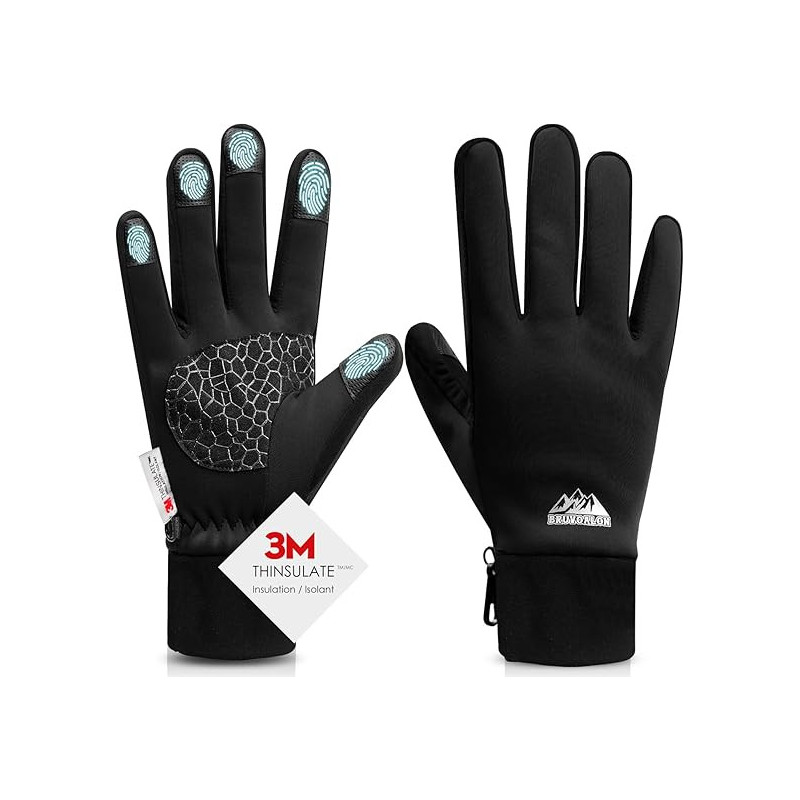 Bruvoalon Guantes de invierno para mujeres y hombres | Guantes calidos para el invierno unisex