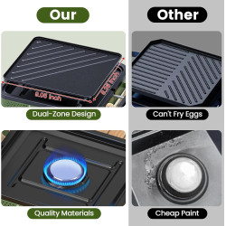 OGERY Estufa de camping | Estufa de camping a prueba de manchas y portatil