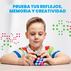 Winning Fingers Juego electrónico de memoria y cerebro intermitente de cubo