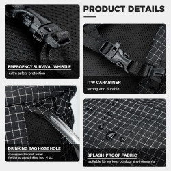 Alocs Sillas de camping 3 en 1 | Mochila, silla y palo de senderismo 3 en 1