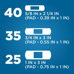 Amazon Basic Care Vendajes adhesivos | Echas de tela flexible y transpirable