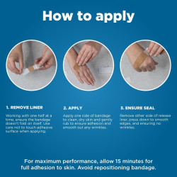 Amazon Basic Care Vendajes adhesivos | Echas de tela flexible y transpirable