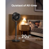 Dreo - Ventilador de pie oscilante de 120°, silencioso
