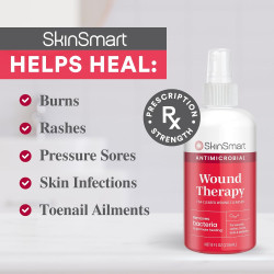 SkinSmart Antimicrobial Terapia para herida | Spray antimicrobial para heridas infectadas