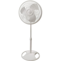 Lasko 2520 Ventilador oscilante de soporte, blanco de 16 pulgadas
