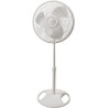 Lasko 2520 Ventilador oscilante de soporte, blanco de 16 pulgadas