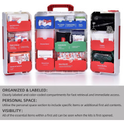 Kit grande de primeros auxilios para negocios | Kit de primeros auxilios para oficinas o ambientes laborales