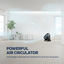 Ventilador turbo portátil de circulación de aire de 7 pulgadas