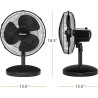 HOLMES Ventilador de mesa de 12 pulgadas