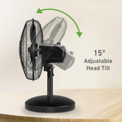 HOLMES Ventilador de mesa de 12 pulgadas
