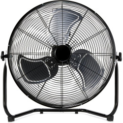 AmazonCommercial - Ventilador industrial de alta velocidad de 20 pulgadas, color negro