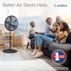 Pedestal Ventilador, ajustable, Negro, 18-pulgadas Lasko Productos 1827 , Plástico, Negro, 18 pulgadas