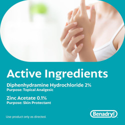 Benadryl Barra de alivio antipicazón | Fuerte alivio de picazon por picaduras de insectos