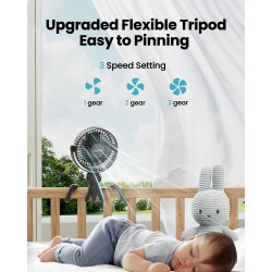 Gaiatop Mini ventilador portátil para cochecito