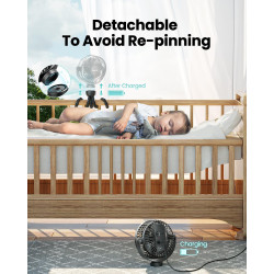 Gaiatop Mini ventilador portátil para cochecito