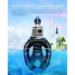 Greatever G2 - Máscara con esnórquel | Respiracion segura y anti empañante