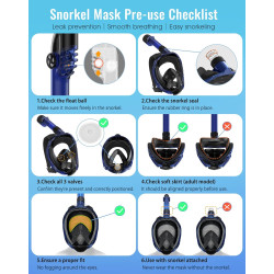 Greatever G2 - Máscara con esnórquel | Respiracion segura y anti empañante