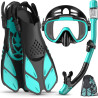 Equipo de esnórquel para adultos | Kit de esnorquel completo