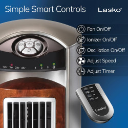 Lasko T42954 - Ventilador de torre oscilante
