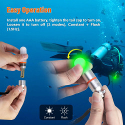ORCATORCH SD01PRO - Luz de señal de buceo | Luz de seguridad para buceo